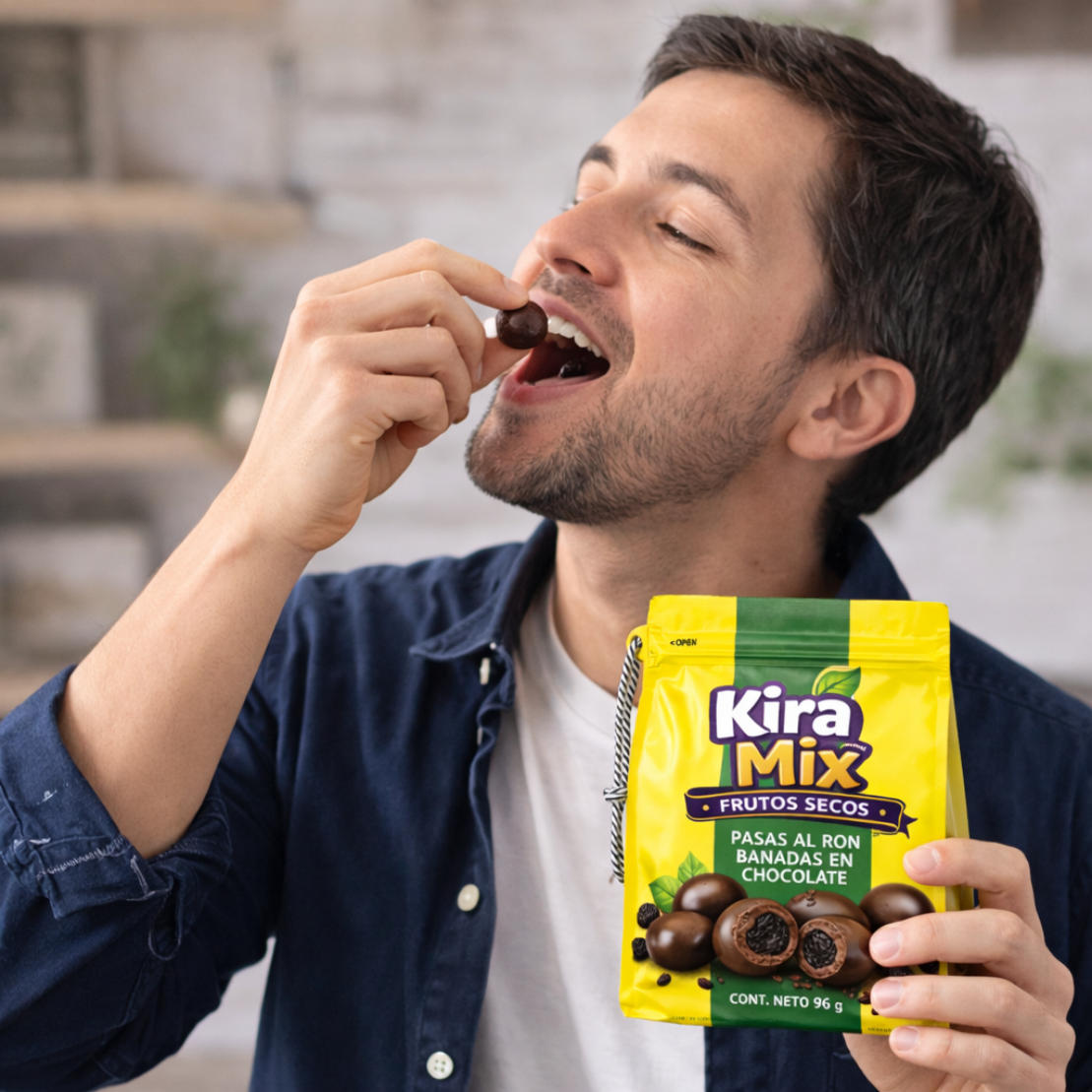 PASAS AL RON BAÑADAS EN CHOCOLATE