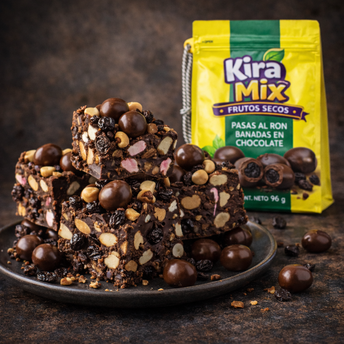 PASAS AL RON BAÑADAS EN CHOCOLATE