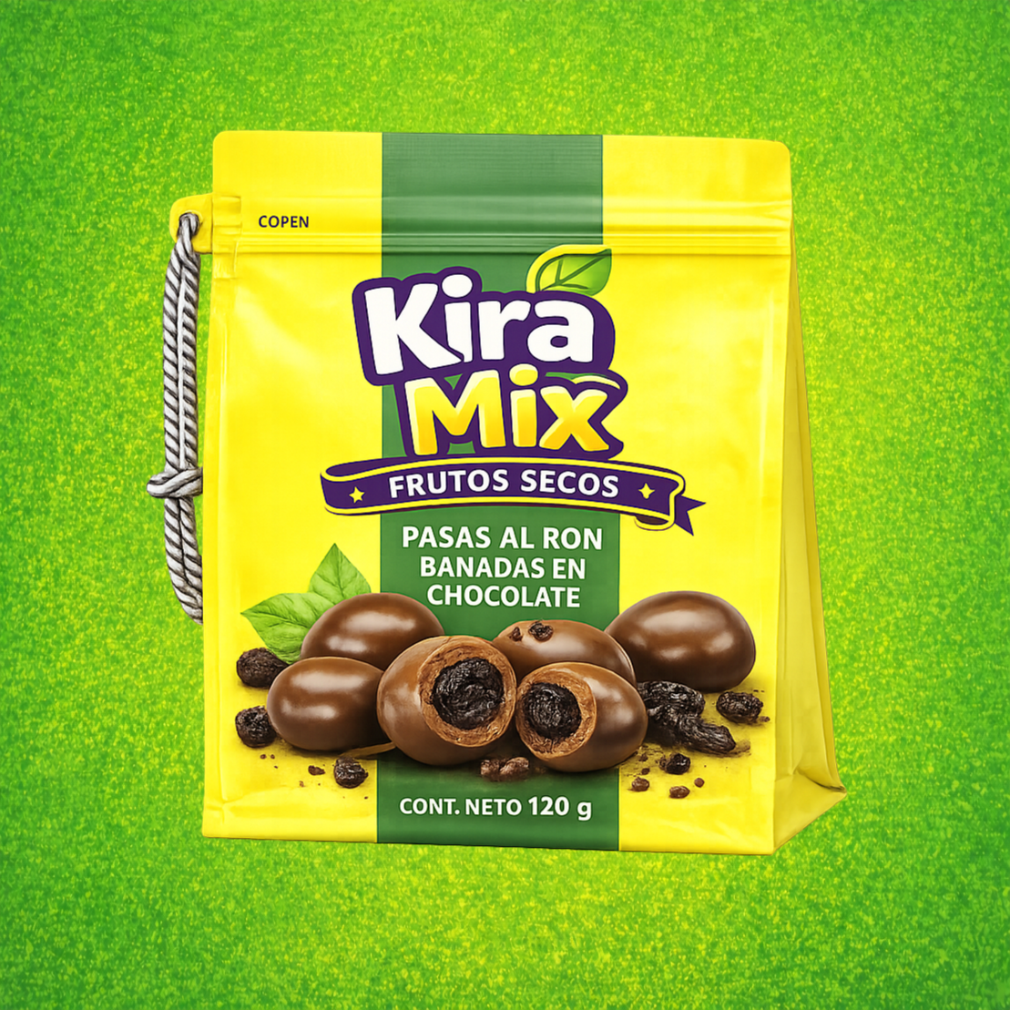 PASAS AL RON BAÑADAS EN CHOCOLATE