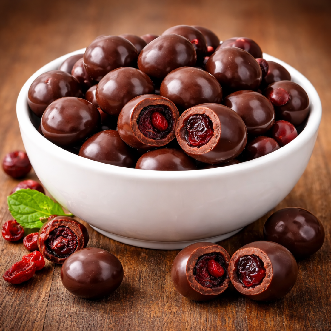 CRANBERRY BAÑADAS EN CHOCOLATE